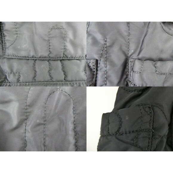 Marc By Marc Jacobs Black Quilted Nylon Tote Bag With Adjustable Strap & Printed - Picture 13 of 13